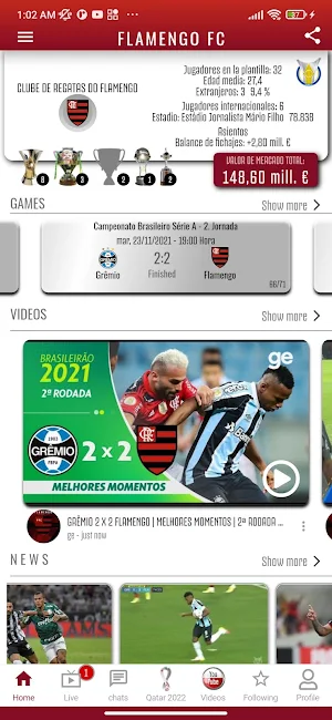 Flamengo FC  |  Fãs do Mengão Screenshot 0