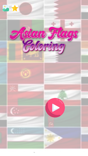 Coloring Asian country flags Screenshot 2