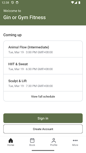 Gin or Gym Fitness Screenshot 1