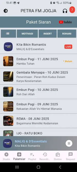 Radio Petra FM Jogja Screenshot 1