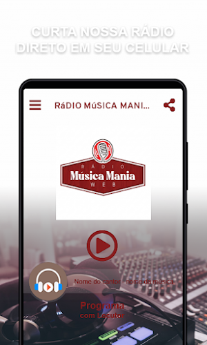 Rádio Música Mania Web Screenshot 0