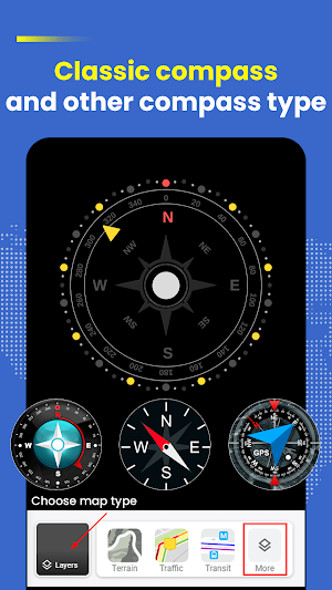 Digital Compass - Maps Compass 360 Screenshot 3