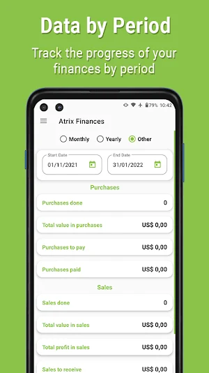 Atrix Finances Screenshot 2
