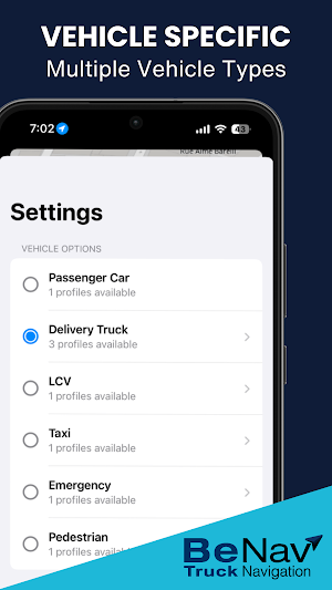 BeNav - Truck GPS Navigation Screenshot 2