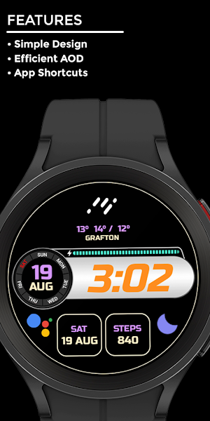 Nighty Digital 10 - watch face Screenshot 1