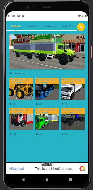 Mod Bussid Truck Luar Negeri Screenshot 1