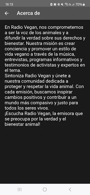 Radio Vegan Screenshot 2