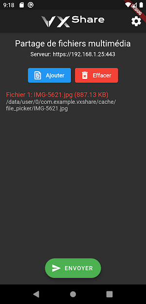 VXShare Screenshot 1