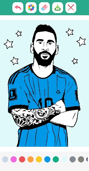 MVP Footballer Coloring Book Screenshot 0