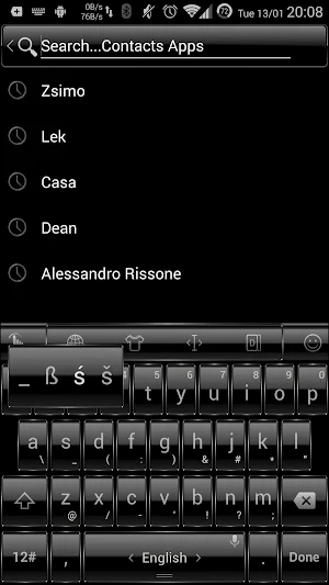 Keyboard Theme Frame Black Screenshot 3