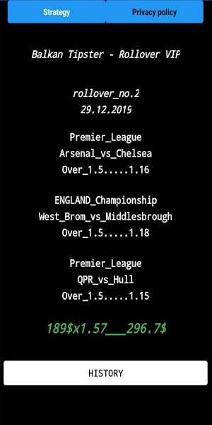 Balkan Tipster - High Stake Bets VIP Screenshot 1