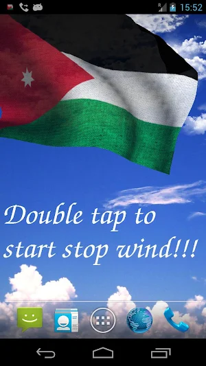 Jordan Flag Live Wallpaper Screenshot 0