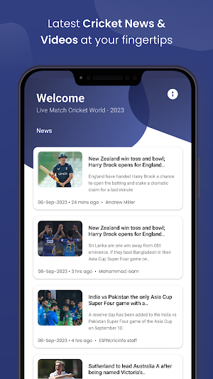 Live Cricket Match World Cup Screenshot 3