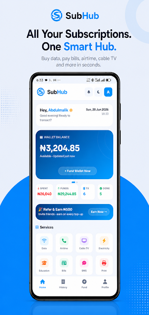 SubHub • Data & Airtime Screenshot 1