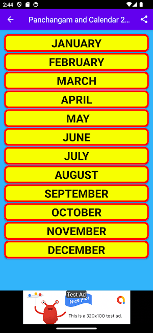 English panchang calendar 2024 Screenshot 2