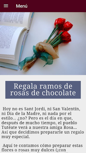 Flores de seda con chocolate screenshot 5