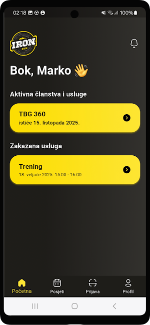 IronGym Screenshot 1