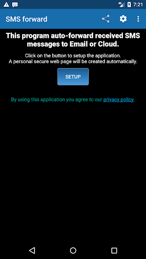 Auto-forward SMS to Email or Cloud Screenshot 0