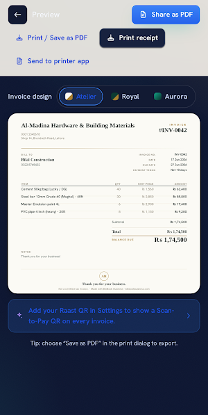 BillBook Business Screenshot 2