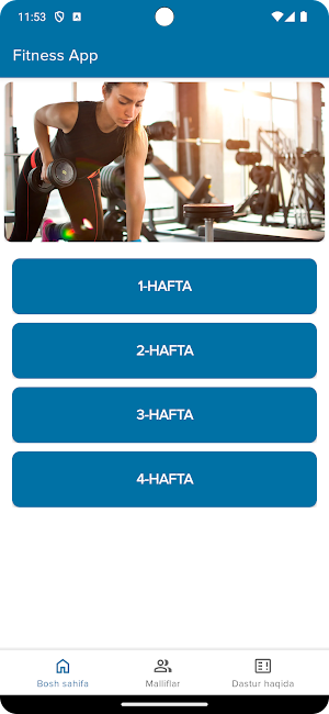 4-haftalik Fitnes mashqlar Screenshot 0
