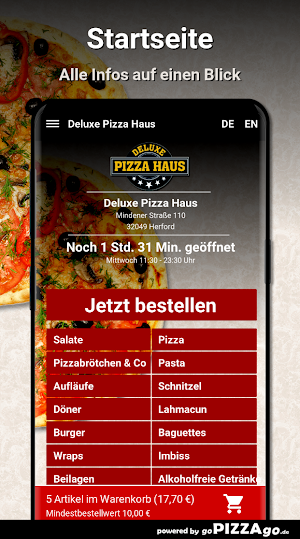 Deluxe Pizza Haus Herford Screenshot 1