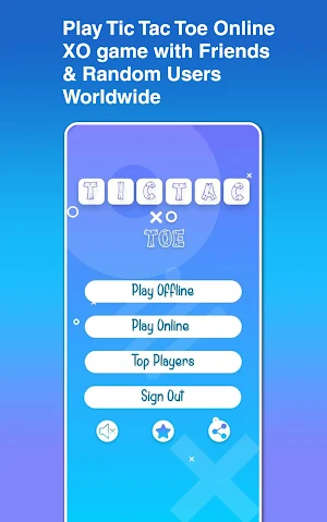 Tic Tac Toe Online Multiplayer Screenshot 1