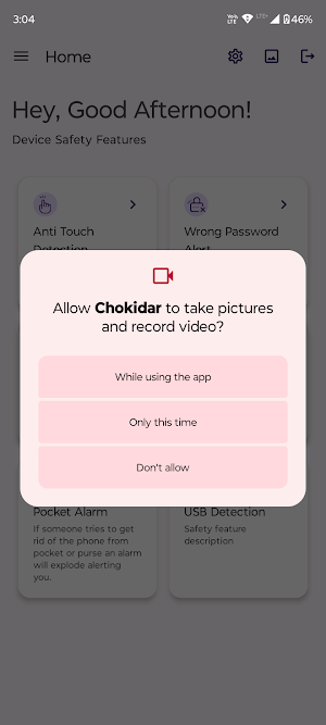 Chokidar: Secure Your Phone Screenshot 1