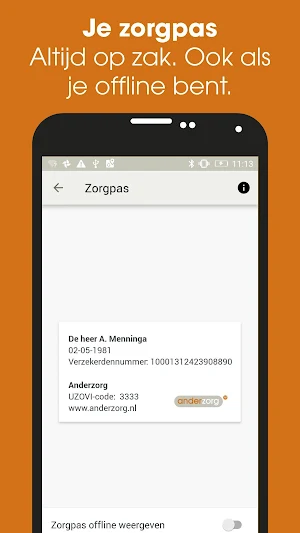 Anderzorg app Screenshot 1