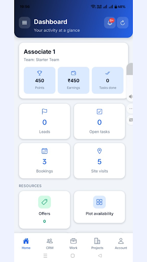 CRM app - Associate Screenshot 0