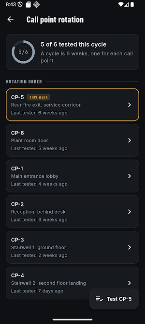 Fire Safety Logbook: FireBook Screenshot 1