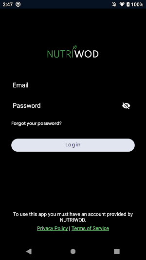 NUTRIWOD Screenshot 1