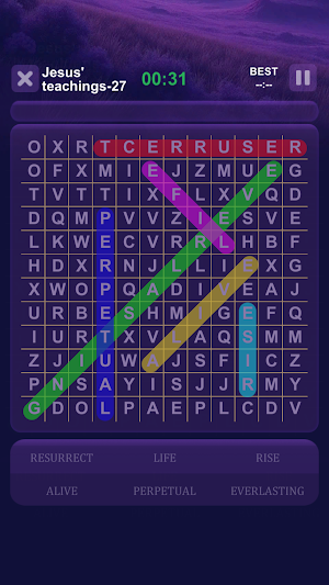 Bible word search game puzzle Screenshot 3