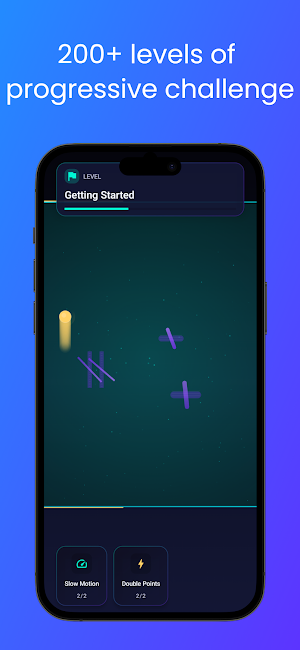 Swipe Slip: Tunnel Reflex Game Screenshot 2