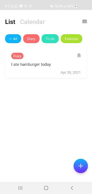 VoiceDiary, Gratitude journal, Self-reflection Screenshot 0