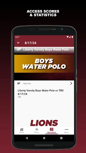 Liberty Lions Athletics Screenshot 2