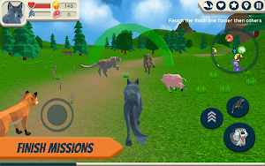 Wolf Simulator: Wild Animals 3D Screenshot 1