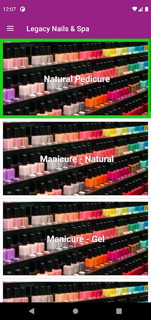 Legacy Nails & Spa Screenshot 1