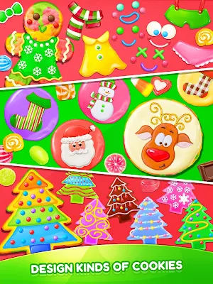 Christmas Unicorn Cookies & Gingerbread Maker Game Screenshot 2