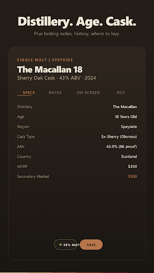 Tipple: AI Whisky ID Screenshot 2