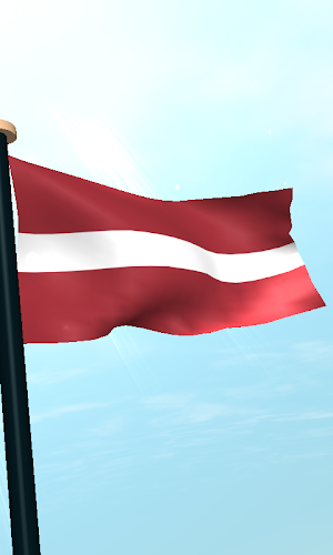 Latvia Flag 3D Live Wallpaper Screenshot 3