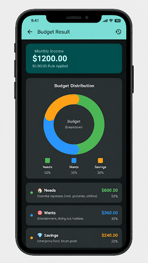 Goal Budget Allocator Screenshot 1