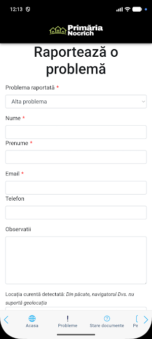 Nocrich App Screenshot 1