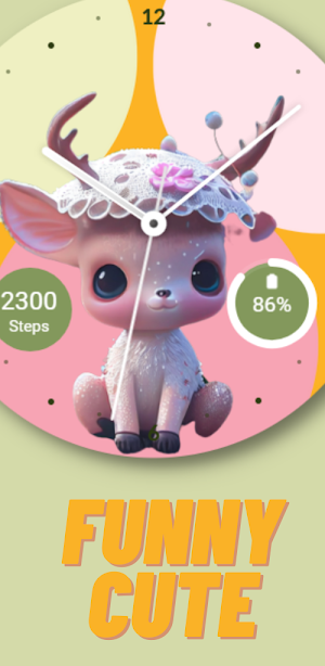 Cute animal watch face Screenshot 2