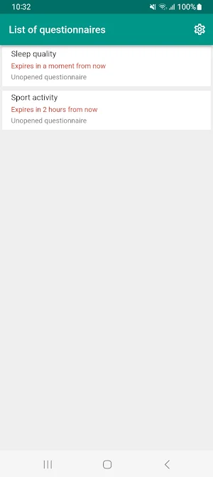 Health React Screenshot 1