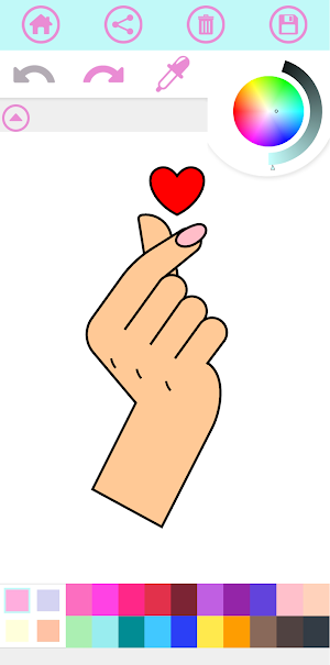 Kpop Idol Coloring Book Game Screenshot 1