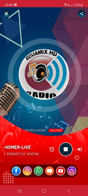 Radio Ecua Mix HD Screenshot 2
