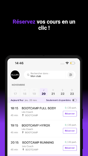 Eclips clubs Screenshot 2