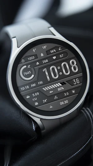 Elegant Gray Metal ZKin Watch Screenshot 1