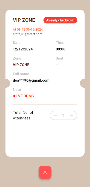 Masterise Check-in Screenshot 3