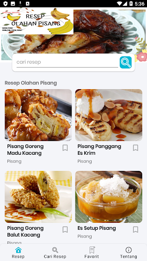 Resep Olahan Pisang Screenshot 2